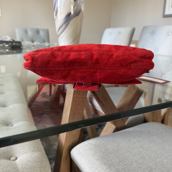 FENDI SUEDE Vintage Baguette Red - Picture 4 of 13